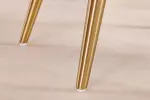 2SET jídelní židle MIA CASA béžová/zlatá manšestr