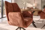 2SET jídelní židle CONCORD otočná 180° rezavě hnědá samet 2SET jídelní židle CONCORD otočná 180° rezavě hnědá samet