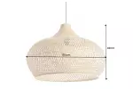 Stropní svítidlo ORGANIC LIVING II 60 CM přírodní bambus