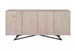 Komoda METROPOLITAN 3D 170 CM bílá masiv mango