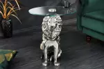 Odkládací stolek WILDLIFE LION 60 CM stříbrný