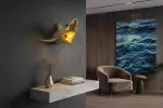 Nástěnné svítidlo SHARK 40 CM zlaté