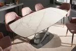 Jídelní stůl INCEPTION WHITE 130-190 CM keramika rozkládací