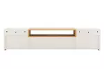 Závěsný televizní stolek LOFT 160 CM bílá/dub