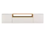 Závěsný televizní stolek LOFT 160 CM bílá/dub