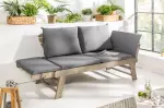 Zahradní lavička MODULAR GREY 152 CM masiv akácie