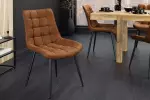 2SET jídelní židle ROADSTAR koňaková/černá mikrovlákno 2SET jídelní židle ROADSTAR koňaková/černá mikrovlákno