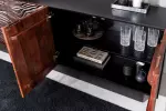 Komoda FLUID 3D 175 CM ořechově hnědá masiv akácie