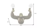 Nástěnné svítidlo KING APE 50 CM zlaté