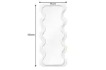 Nástěnné zrcadlo CURVY 160 CM bílá