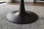 Bistro stůl LYON 80 CM keramika vzhled bílý mramor