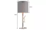 Stolní lampa JEWELRY 75 CM masiv železné dřevo