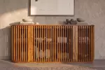 Komoda SCULPTURA 170 CM hnědá masiv mango