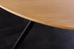 Kulatý jídelní stůl ATELIER 120 CM přírodní/černá dubová dýha