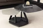 Konferenční stolek MOVEMENT GREY 130 CM keramika otočný