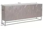 Komoda DUNE 3D 175 CM ořechově hnědá masiv akácie