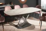 Jídelní stůl INCEPTION WHITE 130-190 CM keramika rozkládací