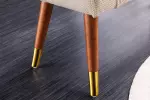 Lavice SCARLETT 90 CM béžová texturovaná tkanina