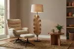 Stojací lampa WOOD LEAF 130 CM masiv teak