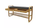 Botník ZEN-BO 100 CM bambus přírodní/tmavě šedá Botník ZEN-BO 100 CM bambus přírodní/tmavě šedá