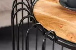 Odkládací stolek TRUE ELEMENTS 50 CM přírodní/černá masiv akácie