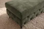 Taburet MODERN BAROCCO XL 90 CM tmavě zelený samet Taburet MODERN BAROCCO XL 90 CM tmavě zelený samet