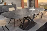 Jídelní stůl INCEPTION GREY 130-190 CM keramika rozkládací