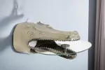 Nástěnný odkládací stolek WILDLIFE CROCODILE 60 CM stříbrná