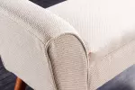 Lavice SCARLETT 90 CM béžová texturovaná tkanina