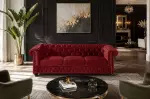 Pohovka CHESTERFIELD 3M 205 CM červená samet Pohovka CHESTERFIELD 3M 205 CM červená samet