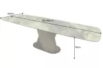 Jídelní stůl ELEMENTS TAUPE BEIGE 180-260 CM keramika rozkládací