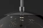 Stropní svítidlo LIQUID DIAMOND 35 CM kouřová černá