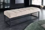 Lavice PETIT BEAUTE 110 CM greige šampaňská colin bouclé