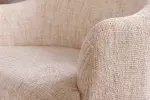 2SET židle EXTRAVAGANCIA béžová/zlatá žinylka