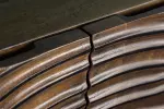 Vysoká komoda ZEN CIRCLE 120 CM masiv mango - hnědá / černá