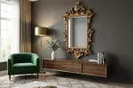 Nástěnné zrcadlo OPULENT 125 CM zlaté