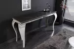 Konzolový stolek MODERN BAROCCO 140 CM chrom slinutý kámen