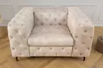 Křeslo MODERN BAROCCO šampaňská samet