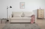 Rozkládací pohovka APARTMENT 3M 215 CM béžová manšestr