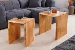 2SET odkládací stolek MAMMUT 50/40 CM masiv akácie