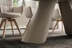 Rozkládací jídelní stůl VOGUE 160-240 CM béžový keramika