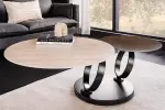 Konferenční stolek DANCING RINGS NATUR otočný