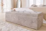 Lavice CHESTERFIELD 140 CM šampaňská s úložným prostorem