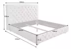 Postel CHESTERFIELD LUX 160x200 CM šampaňská samet