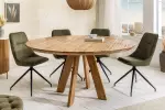 Kulatý jídelní stůl ART WOOD 140 CM masiv mango