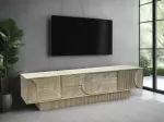 Televizní stolek ART DECO II NATURAL WHITE 200 CM masiv mango