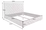 Postel CHESTERFIELD LUX 180x200 CM šampaňská samet