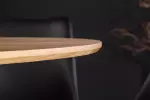 Kulatý jídelní stůl ATELIER II 120 CM přírodní/černá dubová dýha