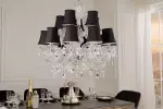 Sada 15 stínidel CHANDELIER černá