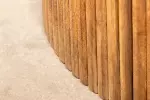 Kulatý jídelní stůl s ÚP TRES CHIC 120 CM masiv mango